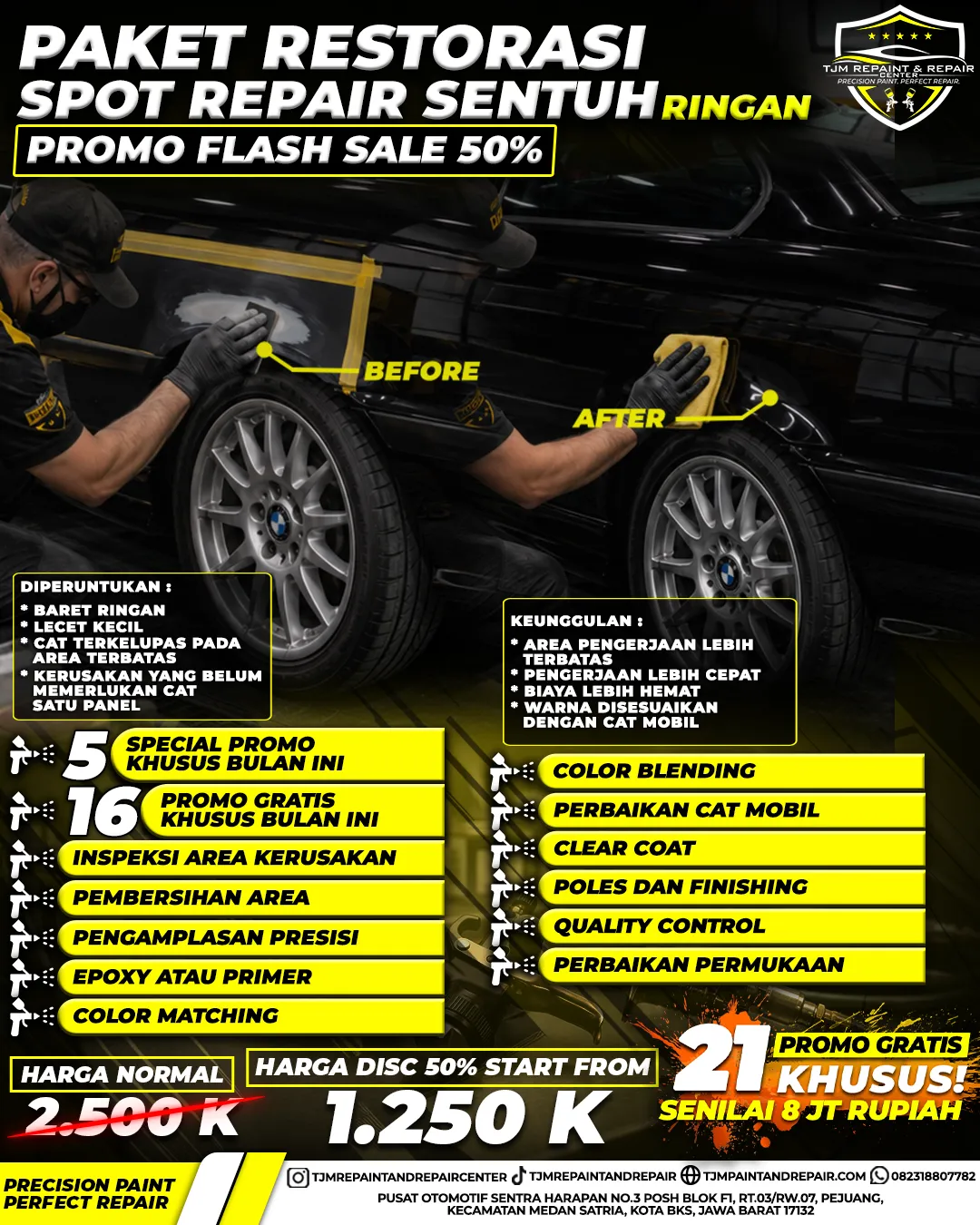 PAKET SPOT REPAIR SENTUH RINGAN