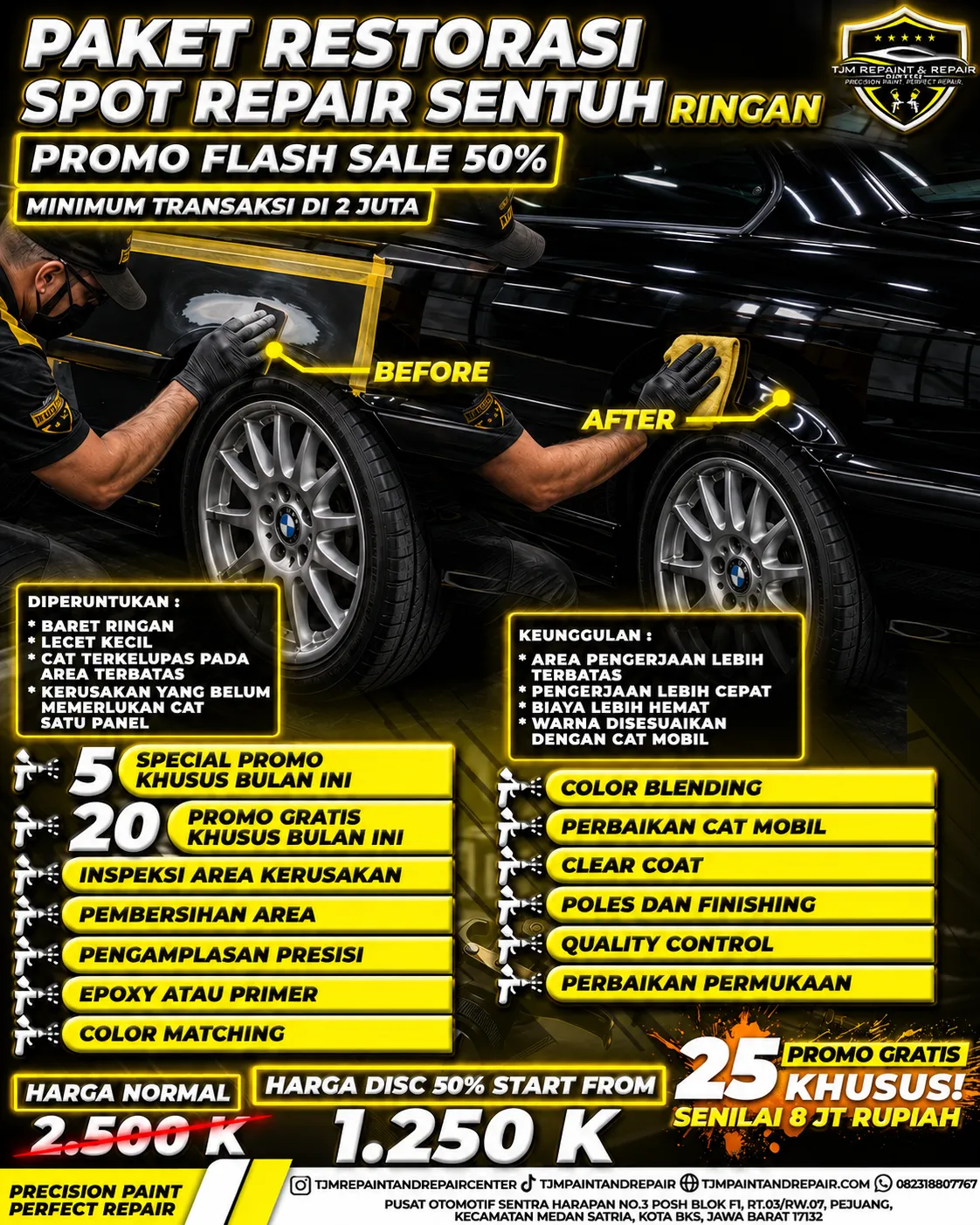 PAKET SPOT REPAIR SENTUH RINGAN